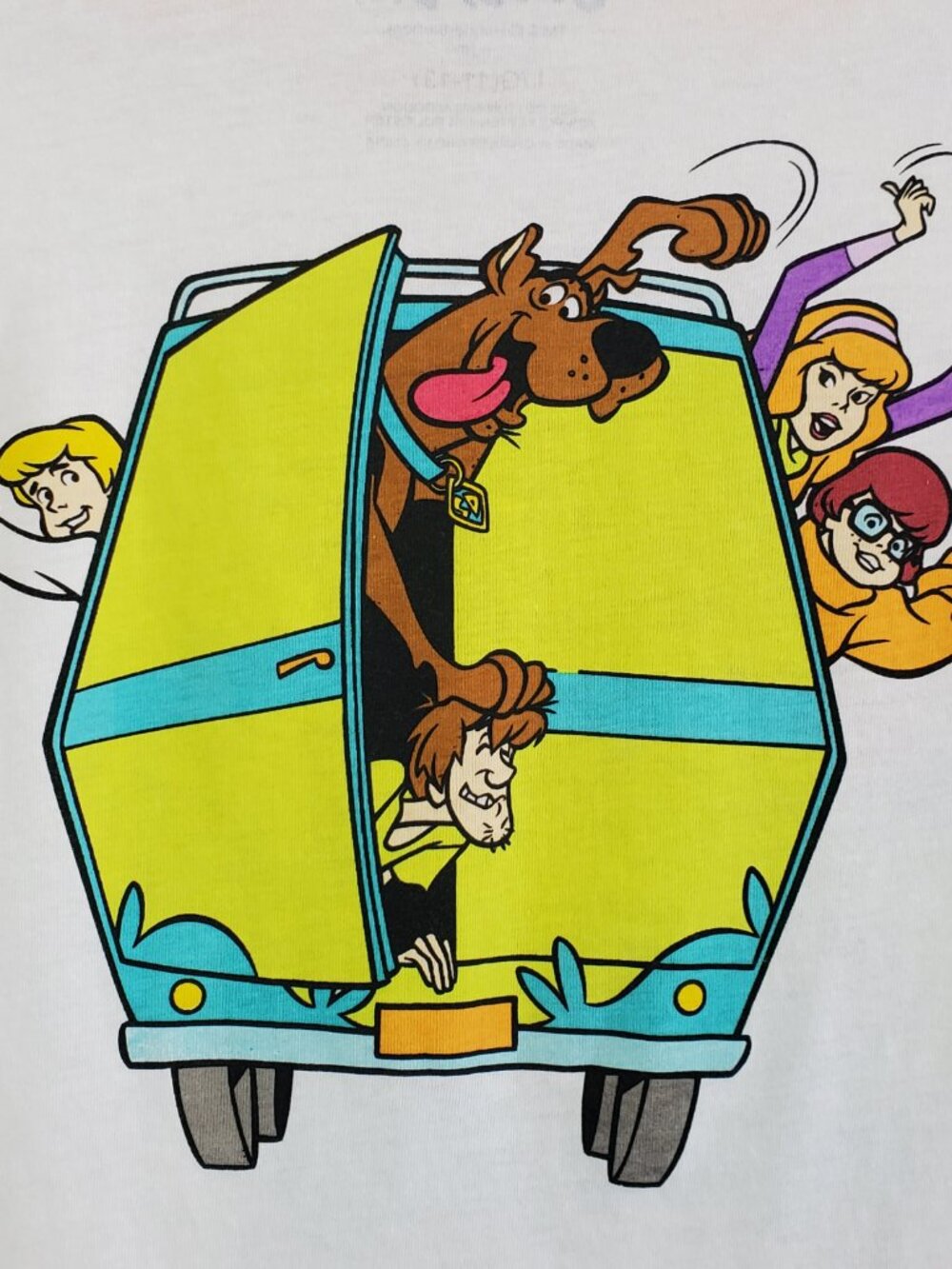 Officially Licensed Scooby-Doo Mystery Machine Graphic Ringer Tee L 11-13